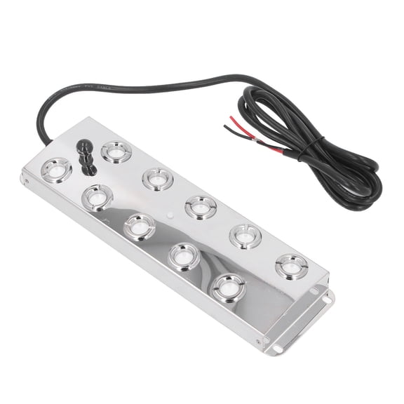 10 Head Ultrasonic Mist Maker Fogger Pond Fountain Humidifier with 4.9 ft Cable for Garden Fish Pond, 10 Inches / 25.4 cm