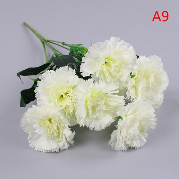 10 Heads Artificial Carnation Home Decoration Multi Color Beauty Silk Fake Flowe