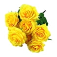 thumbnail image 1 of 10 Heads Artificial Silk Rose Flowers Small Bouquet Flores Home Party Spring Wedding Decoration Fake Flower, Artificial Roses Flowers 1 Bundle, 1 of 9