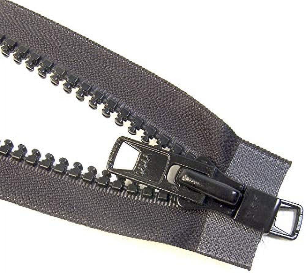 #10 Heavy Duty Marine Black YKK Separating Zipper - Made in The United States (144" Inches)
