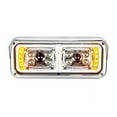 thumbnail image 1 of 10 High Power LED "Chrome" Projection Headlight W/LED Turn Signal & Position Light Bar -Passenger, 1 of 5