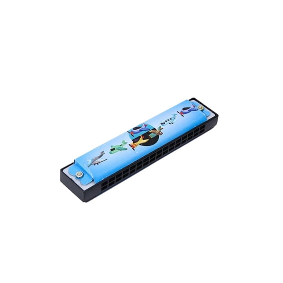 10 Hole Diatonic Harmonica Key of C Beginner Harmonica Blues Harp with Colorful Cartoon Design Musical instrument for Folk Music Blues and Classroom Learning for Students Adults and Music Enthusiasts