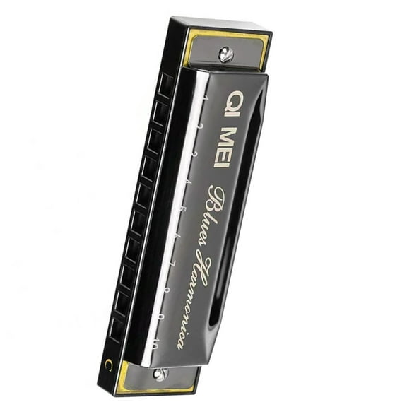 10 Hole Key Blues Harmonica French Harp Mouth Organ Phosphor Bronze Reeds Toy
