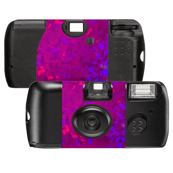 10 Holographic Crystal Purple Film Camera Kodak 400 Speed Single Use Camera, 27 exposures SL56023-10pk