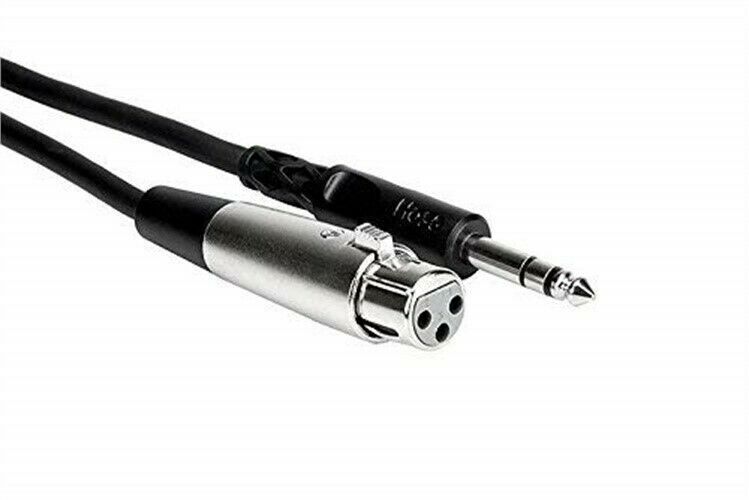 10' Hosa Balanced Interconnect Cable 1/4 TRS to XLR Female - image 1 of 3