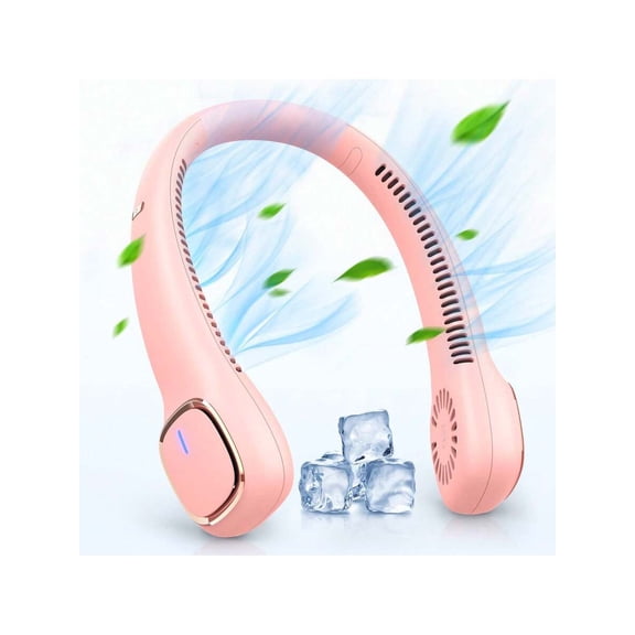 10 Hours Endurance Neck Fan, Portable Bladeless Neck Fan, Upgraded 360° Airflow, Ultra Quiet, 3 Speed, 4500mAh Personal Wearable Neck Fan, Upgraded Cooling Airflow USB Rechargeable Hands Free Fan
