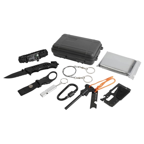 Ozark Trail 10-In-1 Survival Kit for Camping, Hiking & Emergency Preparedness