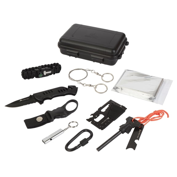 Ozark Trail 10-Piece Survival Kit with Emergency Tools for Camping & Hiking