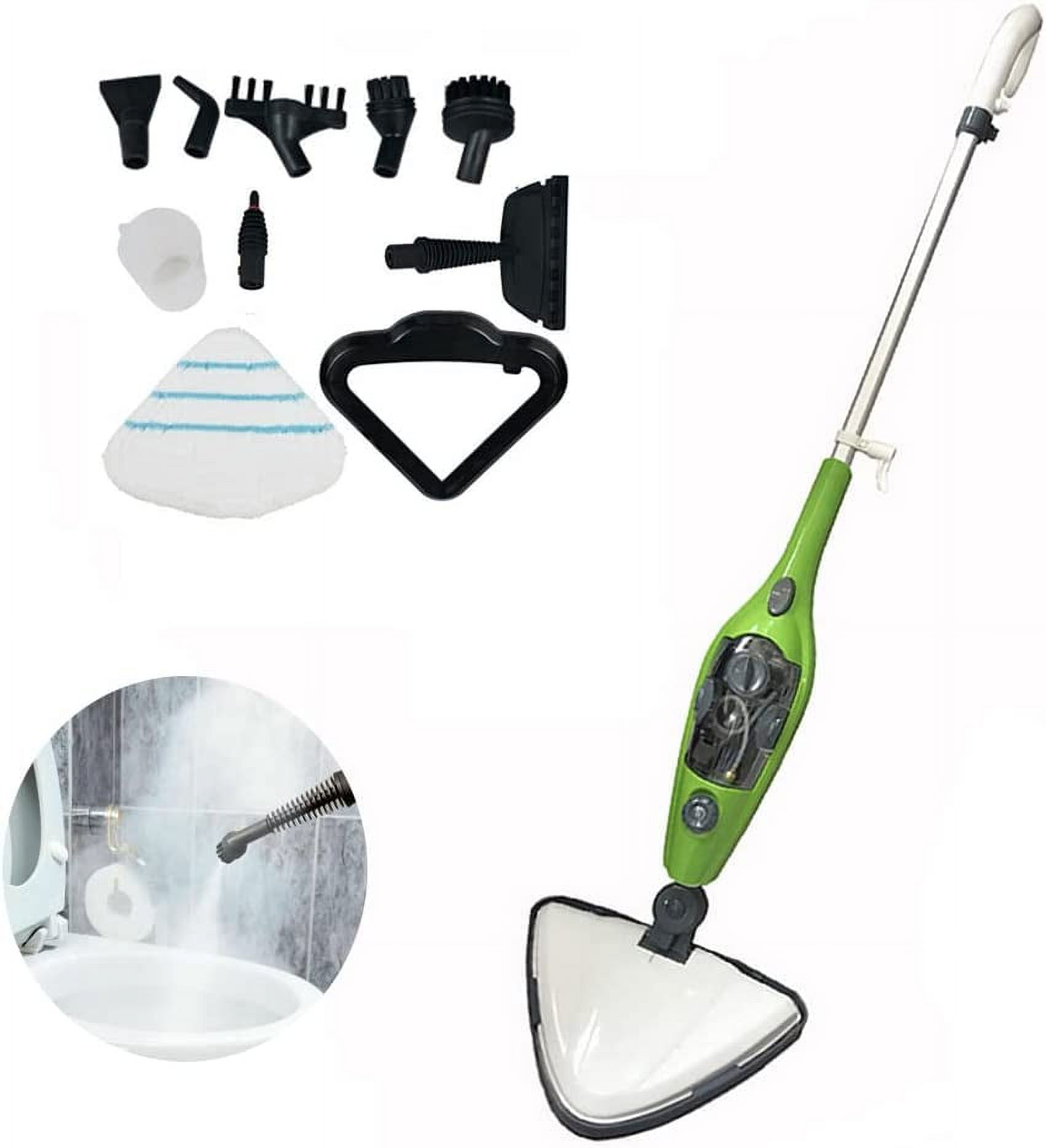 10IN1 Steam Mop Cleaner 1300W Handheld Floor Steamer for Hardwood and