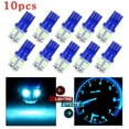 10*Ice Blue Led Instrument Dash Cluster Light Bulbs for T10 194 168