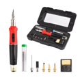 10 In 1 Professional Butane Gas Soldering Iron Welding Tool Kit Mini