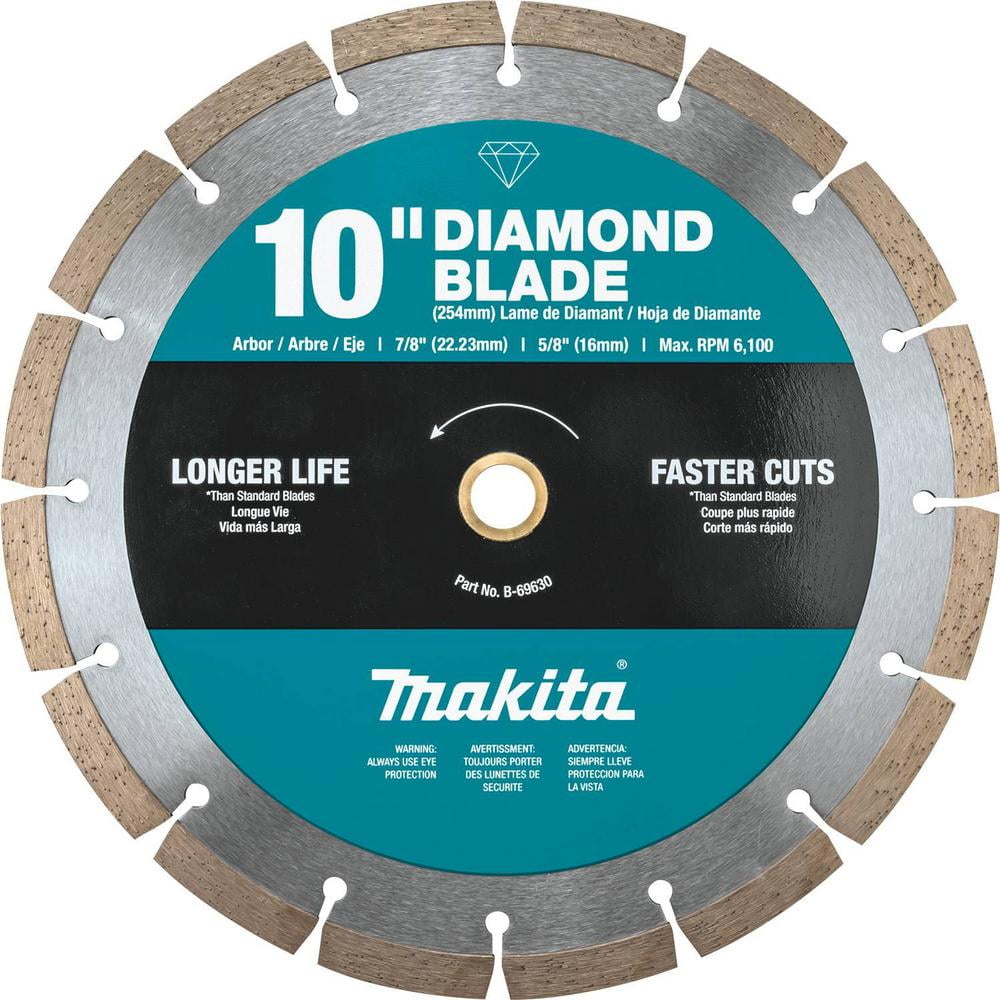 10 In. Segmented Rim Diamond Blade For General Purpose