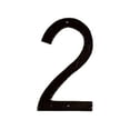 thumbnail image 1 of 10 In. Textured Modern Font Individual House Number 2, 1 of 1