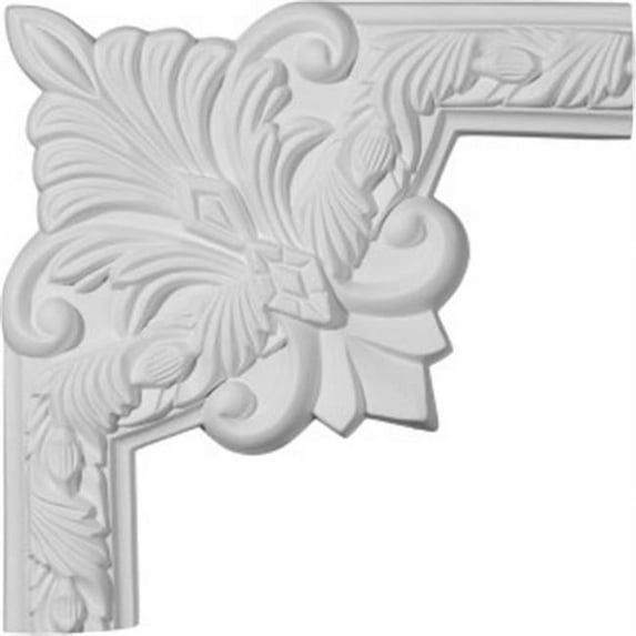 10 In. W X 10 In. H Architectural Milton Running Leaf Ii Panel Moulding Corner