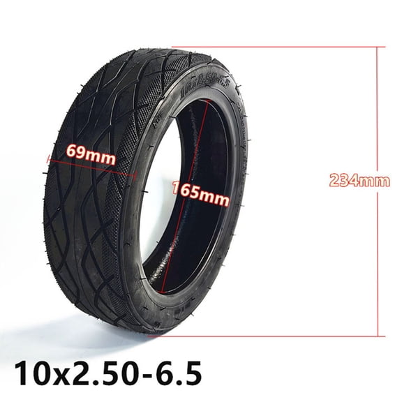 10 Inch 10X2.50-6.5 Tubeless Tyre for Ninebot Max G30 Electric Scooter 60/70-6.5