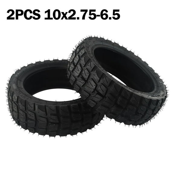 10 Inch 10X2.75-6.5 Scooter Tire 10X2.70-6.5 Tubeless Off-Road Tires 2Pcs