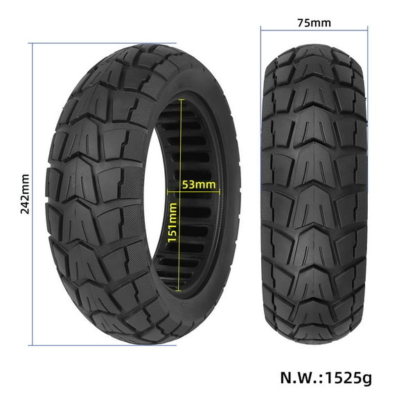 10 Inch 10x2.75-6.5 Off-road Solid Tyre 70/65-6.5 Tire For Balance Car E-Scooter