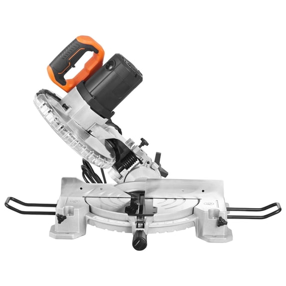 10-Inch 60-Tooth Carbide Tipped Blade Compound Miter Saw with Powerful 15 Amp Motor, Single Bevel (0-45°), Electric Corded for Precise Wood Cutting, Compatible Model for