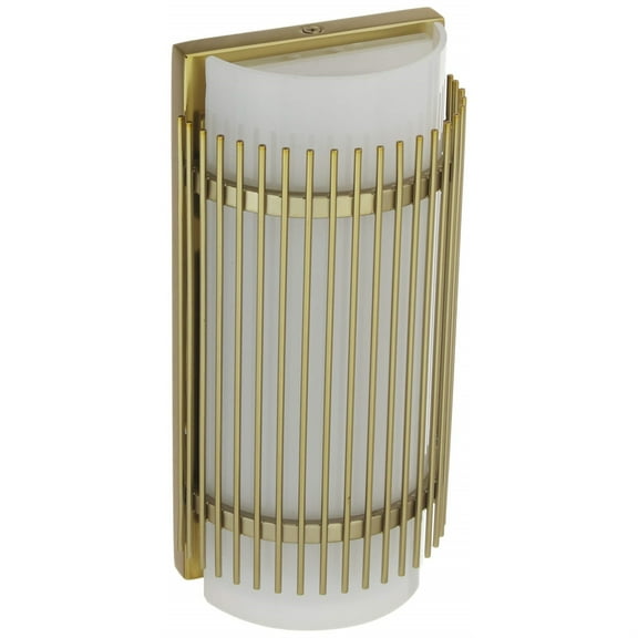 10 Inch 8W 1 Led Bath Vanity-Vintage Brass Finish Kalco Lighting 309281Vbr