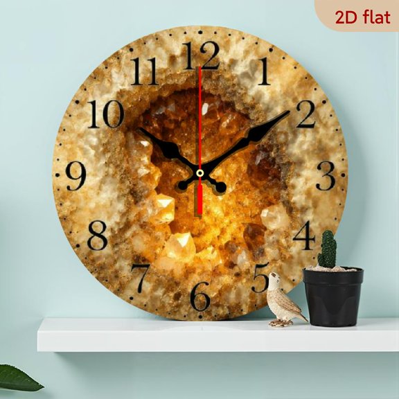 10 Inch Abstract Gold Fluid Wall Clock, Decorative Modern Timepiece for Living Room Kitchen, Artistic Decor, Ideal Holiday Gift, Battery Powered