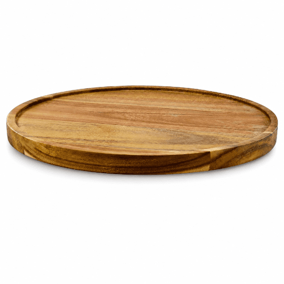 Lazy Susan Turntable Acacia Wood 10 inch 360 Rotation Organizer for Cabinet Pantry Kitchen Tabletop