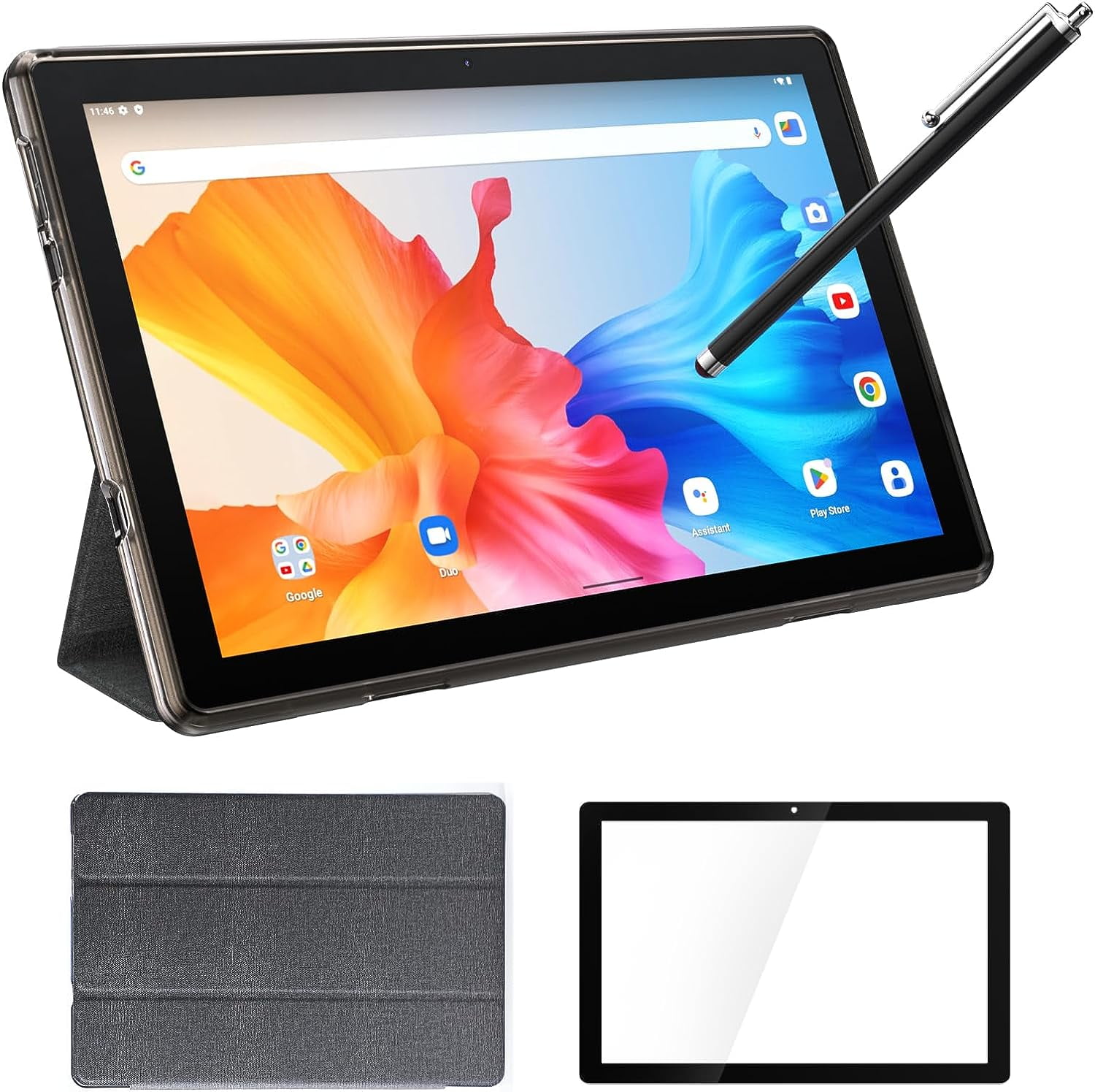 Android 11 Tablet, 10 Inch, 6GB RAM, 128GB ROM/1TB, Quad