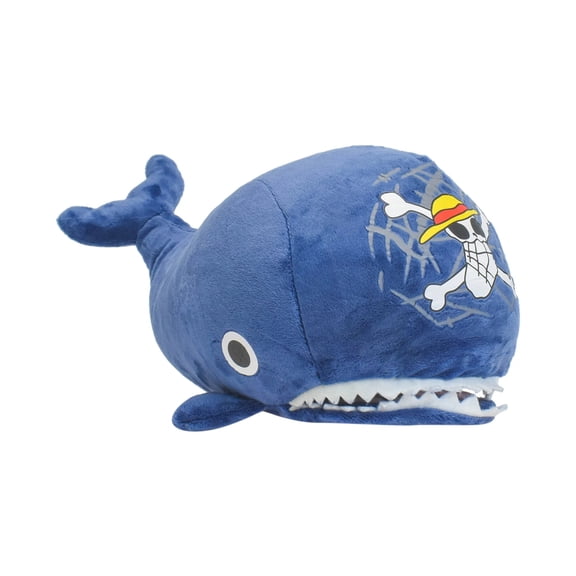 10-Inch Anime Skull Whale Plush Pillow | Anime Merchandise, Large Throw Pillow, 2D-Style Gift
