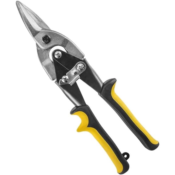 10 Inch Aviation Tin Snips, Heavy Duty Chrome Vanadium Steel Metal Cutter Shears for Cutting Sheet Metal, CR-V Straight Cut$$Tools & Hardware Other