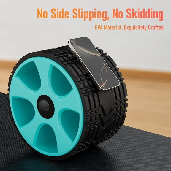 10 Inch Back Wheel Roller for Physical Therapy and Yoga, Recovery Tool, Promotes Pain Relief & Improves Flexibility for Home and Gym Use