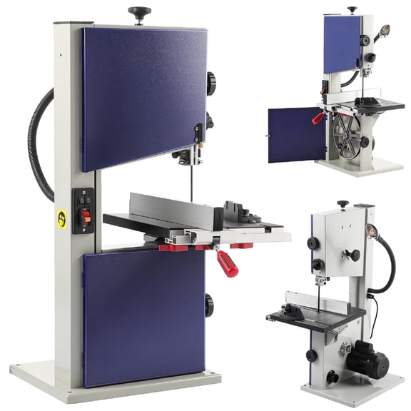 10-Inch Bandsaw, 5.3Amp Band Saw, 1470RPM Benchtop Bandsaw, 0-45 Tilting Range, Saw for Cutting Wood with Fence and Miter Gauge, Band Saws for Woodworking