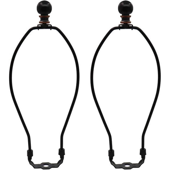 10 Inch Black Heavy Duty Lamp Shade Harp Stand DIY Table Lamp / Floor Lamp Replacement Accessories