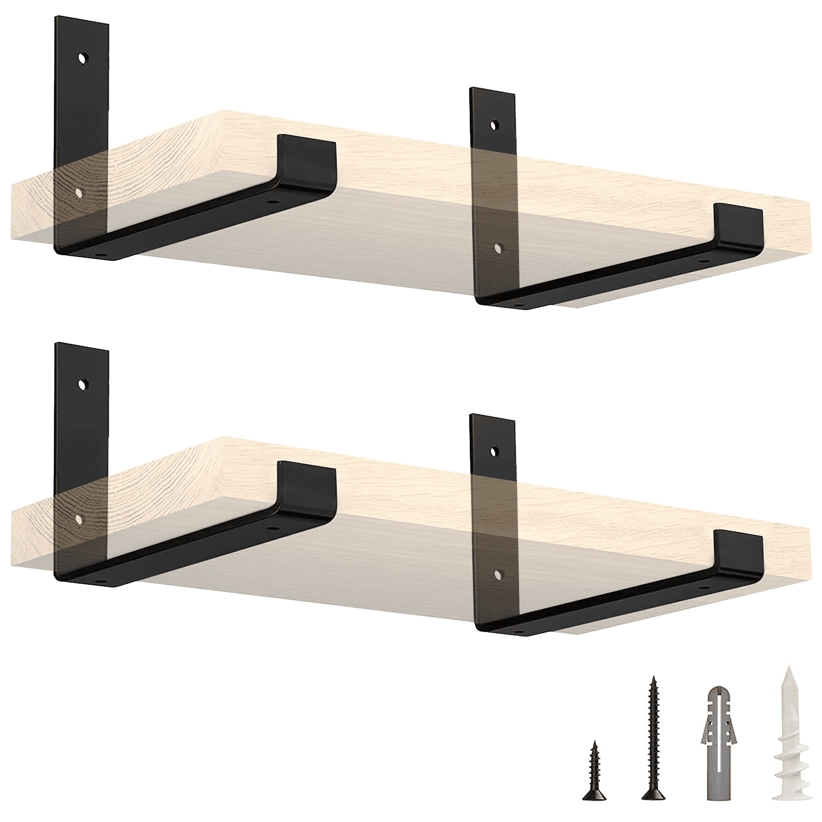 InPlace Shelving, 0191408, Square Edge Hidden Bracket Wall Shelf, Color