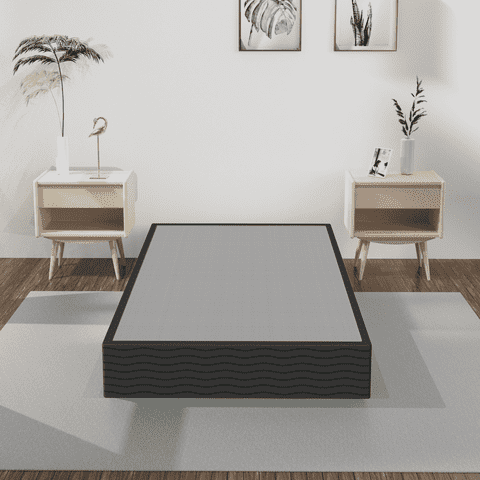 Arhomefurni 10 inch Twin Box Spring, Heavy Duty Metal Twin Mattress Foundation with Fabric Cover, Noise-Free, Easy Assembly