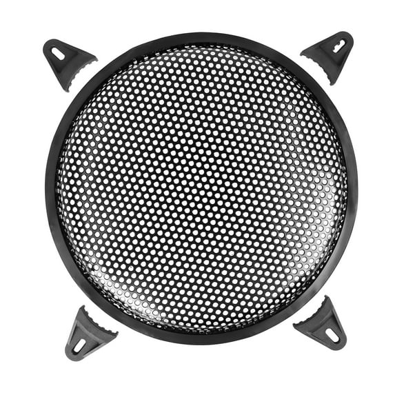 Audio Speaker Subwoofer Metal Black Waffle Grill Cover Guard 10 Inch Black Car