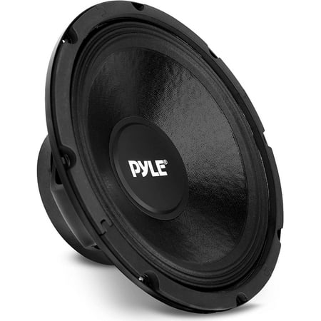 10 Inch Car Midbass Woofer - 600 Watt High Powered Car Audio Sound Component Speaker System W/High-Temperature Kapton Voice Coil, 50Hz-5kHz Frequency, 89.2 dB, 8 Ohm, 50oz Magnet - PylePro PPA10 Black