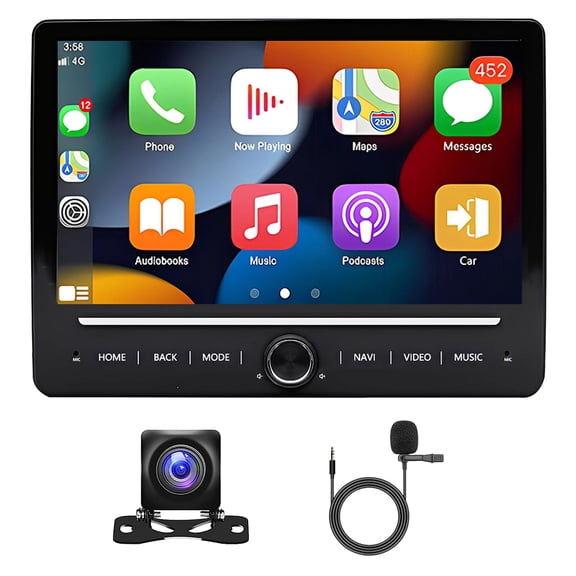 10 Inch Car Stereo Radio Android 14 GPS Navi Head Unit for Impala 2006-2013 for Suburban 2007-2012 and More 2+64G with Carplay Android Auto Bluetooth FM WiFi/SWC/Mirror Link/DSP
