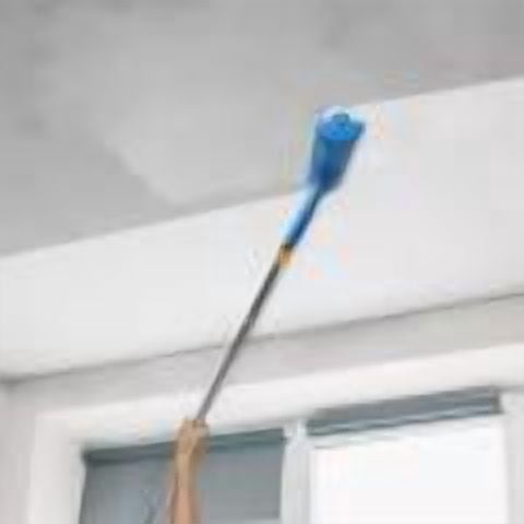 10 Inch Ceiling Paint Roller with Roller Adjustable Reusable Anti Splashing for Window Door Garden Garage