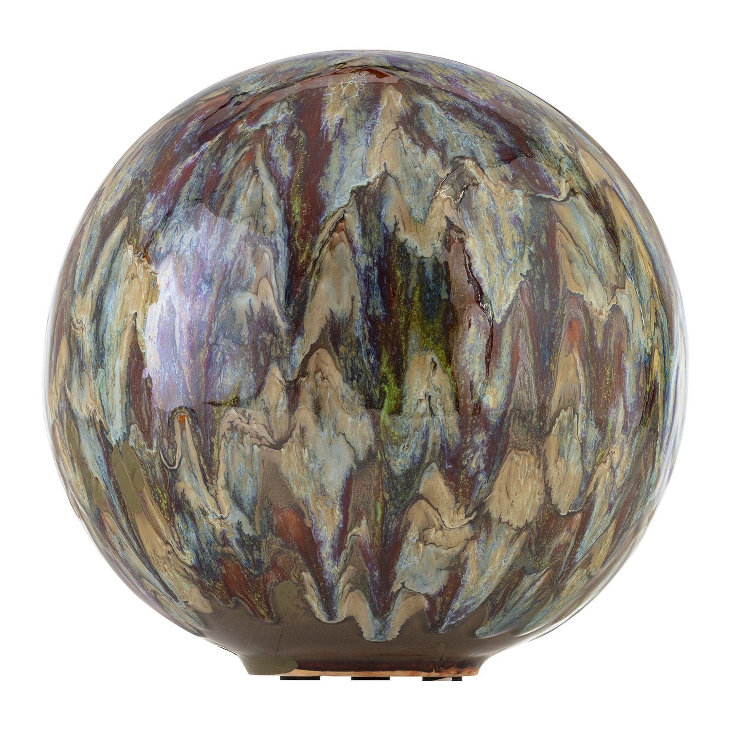 Multi-Color Ceramic Glazed 10" Garden Gazing Globe