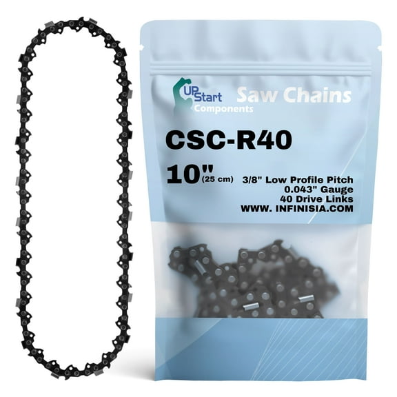10-Inch Chainsaw Chain R40 Replacement for Craftsman CR2500A Cordless Electric