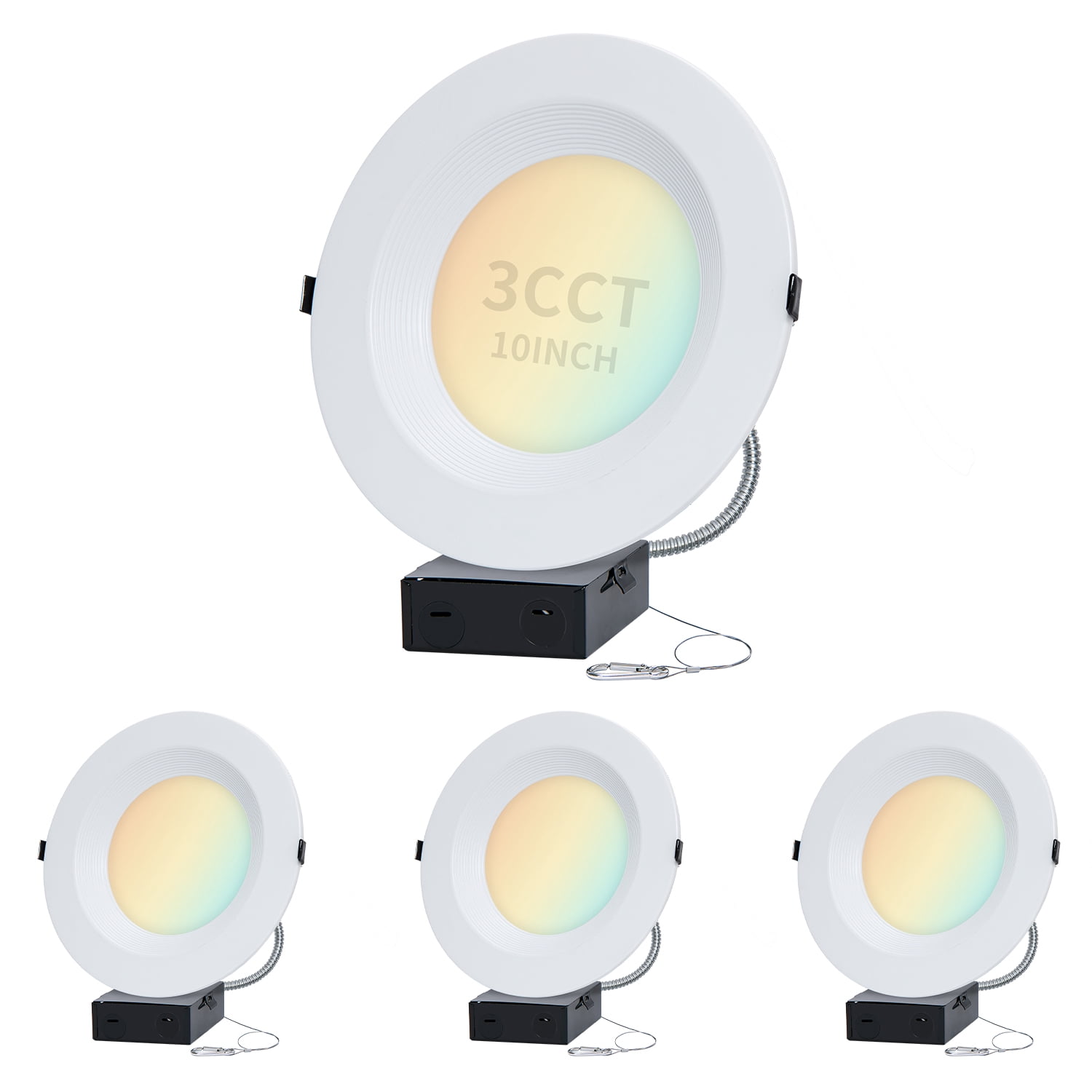 10 Inch Commercial Canless LED Downlight,22/29/37.5W,3CCT 3500K-5000K ...