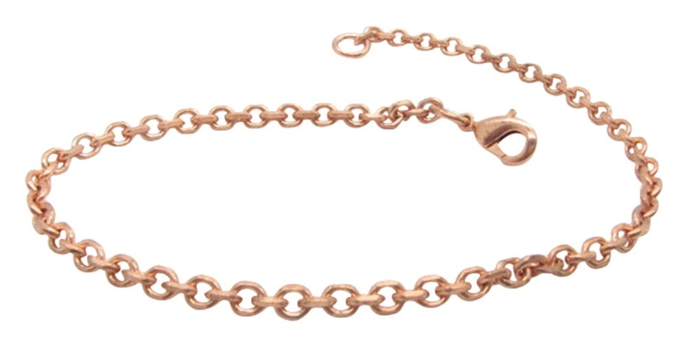 10 Inch Copper Anklet, 1/8 of an inch wide, CA105G - Made in the USA. Very thin.
