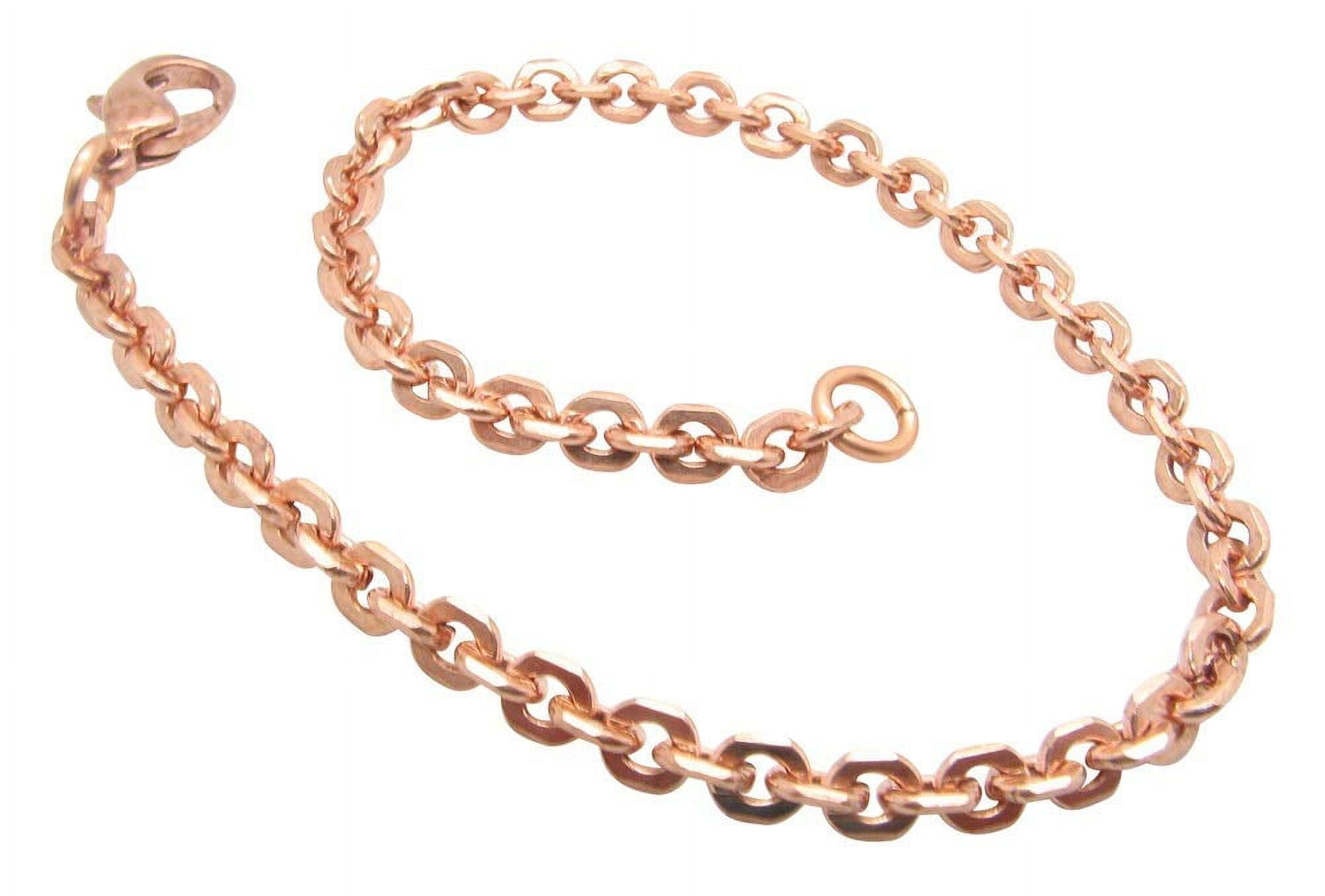 10 Inch Copper Anklet, 3/16 of an inch wide, CA627G - Made in the USA.