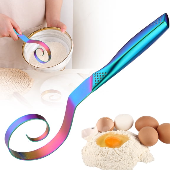 10 Inch Danish Dough Whisk Stainless Steel Mixing Tool Heavy Duty Danish Dough Mixer For Bread Pizza Pastry Baking Ergonomic Handle Dishwasher Safe