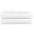 thumbnail image 1 of 10" Inch Deep Pocket Full-XL Size Fitted Sheet Only - 400 Thread Count - Premium 100% Egyptian Cotton Mattress Cover Sheets & Protectors - White Solid., 1 of 4