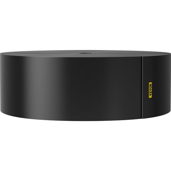 10-Inch Deep Recycled HDPE Landscape Edging, 150 ft Coiled Garden Border - Flexible Lawn Edging to Block Weeds, Black