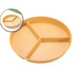 thumbnail image 1 of 10 Inch Diameter Plastic Three Grids Circular Dining Plates Thickened Heat-resistants Household Breakfast Fruit Plates, 1 of 6