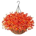 thumbnail image 1 of 10 Inch Diy Chain Basket With Vibrant Artificial Flowers For Decoration, 1 of 4