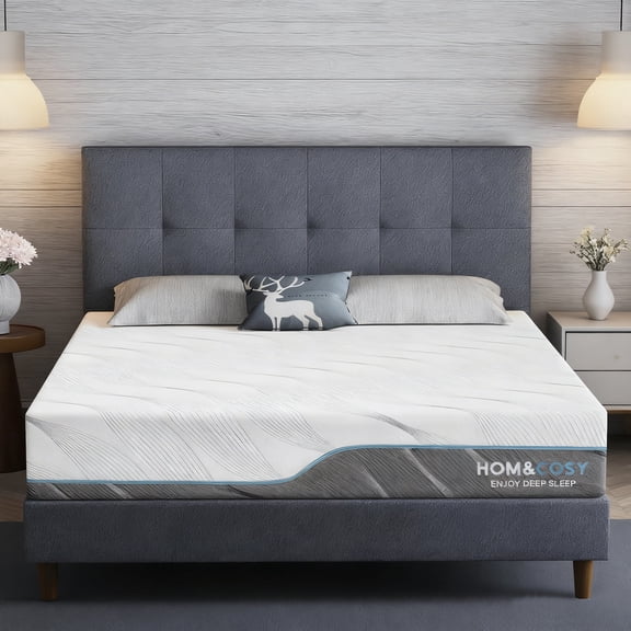 10 Inch Dual-Sided Flippable Memory Foam Mattress Short Queen, Medium to Extra Firm for Back Pain Relief, CertiPUR-US Certified, Supportive and Comfortable