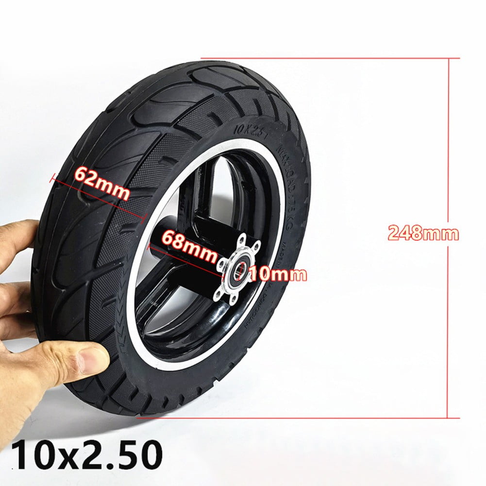 10 Inch Electric Scooter 10x2.50 Solid Tyre With Wheel Hub Assembly ...