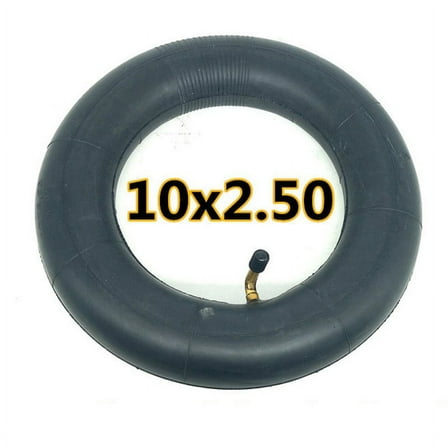 10 Inch Electric Scooter Vacuum Tire / Inner Tube 10X2.50 Black Rubber